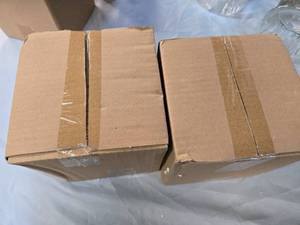 lot 75 image: Lot of 2 Glass Storage Jars  Brand New
