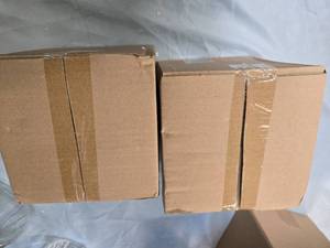lot 76 image: Lot of 2 Glass Storage Jars  Brand New