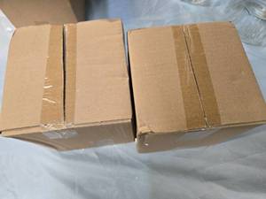 lot 83 image: Lot of 2 Glass Storage Jars  Brand New