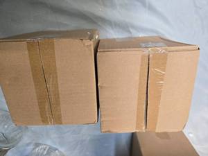 lot 85 image: Lot of 2 Glass Storage Jars  Brand New