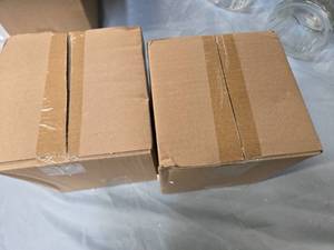 lot 86 image: Lot of 2 Glass Storage Jars  Brand New