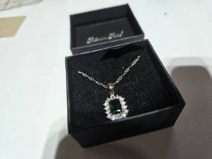 lot 143 image: Gold Coast Platinum Plated Necklace  Ruby Blue  Brand New Sold online from $120 to $350