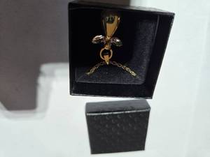 lot 161 image: Genuine Australian Crystal Angel Locket on 18-Inch Rope Chain  Brand New  Brand New Sold online for over $120