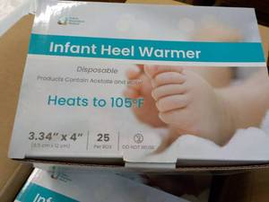 4 ct 25 each Infant Heel Warmers- g...