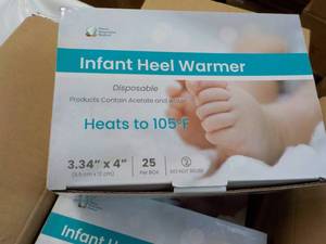 4 ct 25 each Infant Heel Warmers- g...