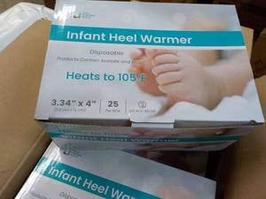 4 ct 25 each Infant Heel Warmers- g...