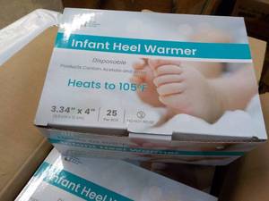 4 ct 25 each Infant Heel Warmers- g...