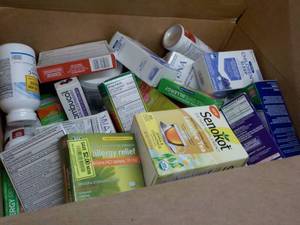 Box of Drugstore Misc. Products- se...
