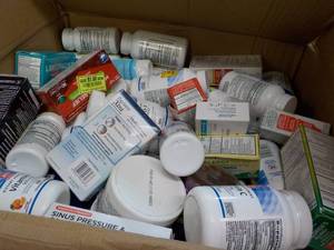 Box of Drugstore Misc. Products- se...