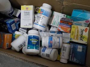 Box of Drugstore Misc. Products- se...