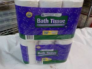 24 rolls 2 ply Pasque Bath Tissue...