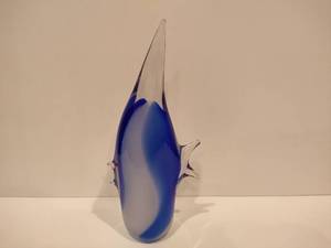 Tall Glass Fish PaperweightDecor