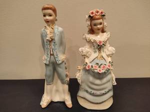 LEE WOLLARD Vintage Peter & Penny Porcelain Figurines