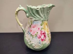 Vintage MR FRANCE Floral Pitcher