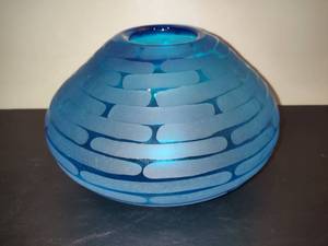 PIER ONE Hand Blown Art Glass Vase