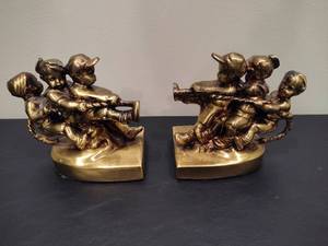 Brass Tug of War PM CRAFTSMAN Bookends