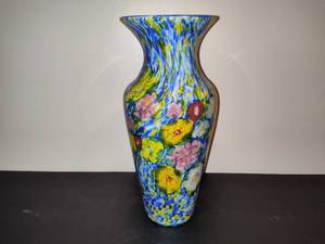 Stunning Multi Color Glass Vase