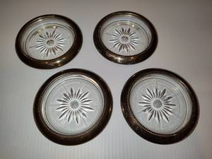 Silver Plated Coasters (4)