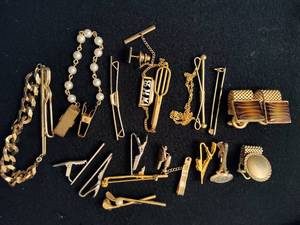 Assortment of TieScarf Clips, Cuff Links  More