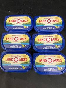 M - Set of 6 Land OLakes Butter with Olive Oil & Sea Salt - 7 oz Each