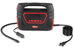 lot 481 image: Hyper Tough Dual Power Digital Inflator for P19565R15 Car Tire, Car-DC 12V or Home-AC 120V