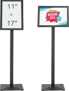 lot 519 image: VEVOR Pedestal Sign Holder, 11 x 17 Inch