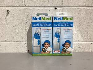 lot 499 image: LOT OF 2 NeilMed Battery Operated Nasal Aspirator