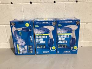 lot 509 image: LOT OF 3 Conair Handheld Garment Steamer for Clothes, ExtremeSteam 1200W