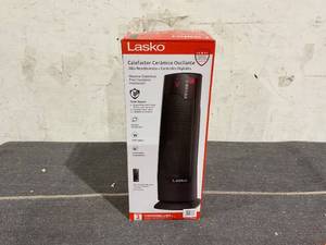 lot 107 image: Lasko 22 1500W Oscillating Ceramic Tower Space Heater