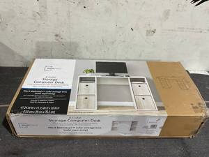 lot 162 image: Mainstays 4-Cube Storage Desk