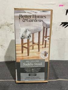 lot 173 image: Better Homes & Gardens Light Grey Upholstered 29 Barstool