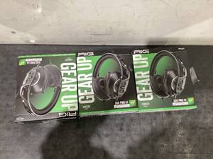 lot 620 image: LOT OF 3 RIG 300 PRO Wired Over-Ear Headset Black