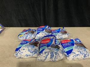 lot 367 image: LOT OF 6 O-Cedar Easy Wring Rinse Clean Mop Heads