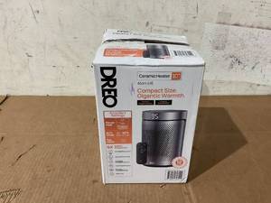 lot 286 image: DREO 10 Portable Space Heater with Remote, PTC Ceramic Electric Heater for Bedroom with Thermostat