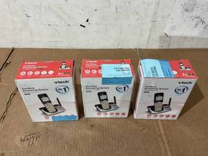 lot 289 image: LOT OF 3 VTech CS5229 DECT 6.0 Extended Range Cordless Phone with Answering System