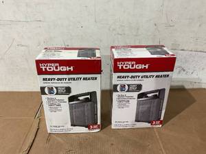 lot 318 image: LOT OF 2 Hyper Tough 1500W Heavy Duty Utility Heater