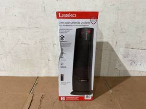 lot 321 image: Lasko 22 1500W Oscillating Ceramic Tower Space Heater with Remote