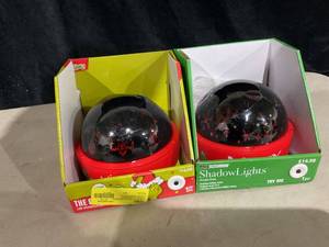 lot 403 image: LOT OF 2 Lightshow Shadowlights LED Projector