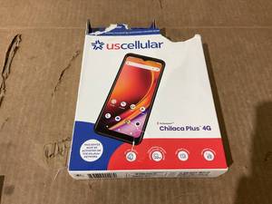 lot 336 image: UScellular Hot Pepper Chilaca Plus 4G, Black - Prepaid Smartphone