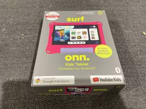 lot 195 image: onn. 8 Pink Kids Tablet 2024 Model 32GB