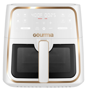 lot 69 image: Gourmia White 8-Quart Digital Window Air Fryer, with 8 One-Touch Functions