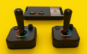 lot 199 image: My Arcade Atari Game Station Pro Video Game Console with 200 Games, Wireless Joysticks, RGB LED Lights