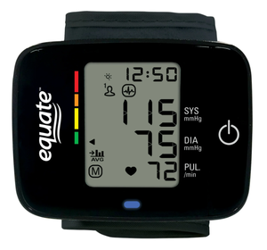 lot 602 image: Equate 4500 Series Wrist Blood Pressure Monitor