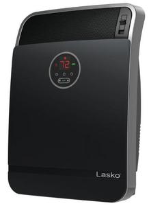 lot 88 image: Lasko Black 18 1500W Whole Room Ceramic Console Space Heater with Remote