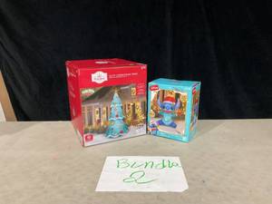 lot 413 image: LOT OF 2 Disney Light-Up Inflatable Stitch