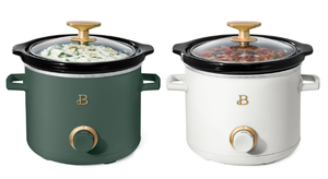 lot 190 image: LOT OF 2 Beautiful 2-Pack 2qt Slow Cooker