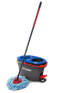 lot 235 image: O-Cedar RinseClean Clean Water Spin Mop and Bucket System  Clean with Clean Water  Removes 99% of Bacteria