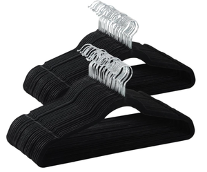 lot 300 image: 80PCS Yaheetech Non Slip Velvet Hangers Heavy Duty Suit Hangers Flocked Coat Suit Hangers