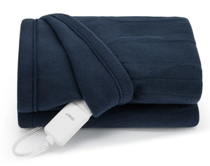 lot 332 image: Sunbeam Throw Poseidon Fleece, 4 Heat Settings, 4-Hour Auto Shut-Off, Electric Heated Blanket, 50 x 60