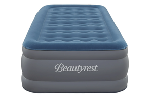 lot 662 image: Twin Size Beautyrest Extraordinaire 15 Air Mattress with Built-in Pump - Blow-up Mattress Best for Camping & Guests